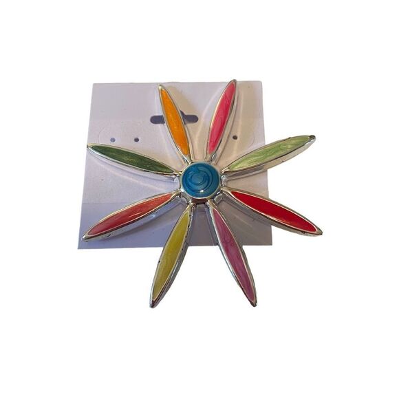 Vintage Starburst BroochPendant. Awesome Looking Mid Century Modern Piece. - Picture 5 of 8